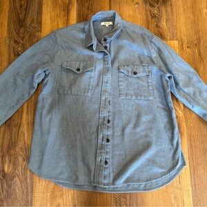 Women’s Madewell Blue Soft Collared Shirt size M